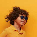 Polarized Keyhole Sunglasses: Jet Black
