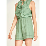 Woodstock Long Line Shorts, Green