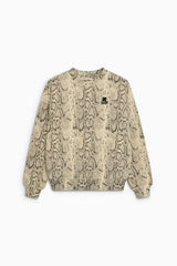 TNS Logo Woman Sweatshirt Snake Print