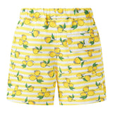 Lemon Stripe Swim Trunks