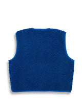children's merino wool vest - cobalt