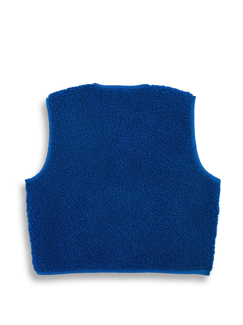 children's merino wool vest - cobalt