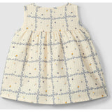 Woven Leaf Print Dress