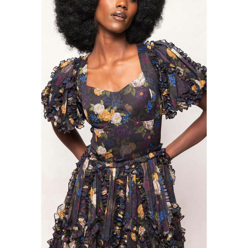 Layla Dress in Winter Floral