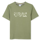 Olive Green Leaf Logo T-Shirt
