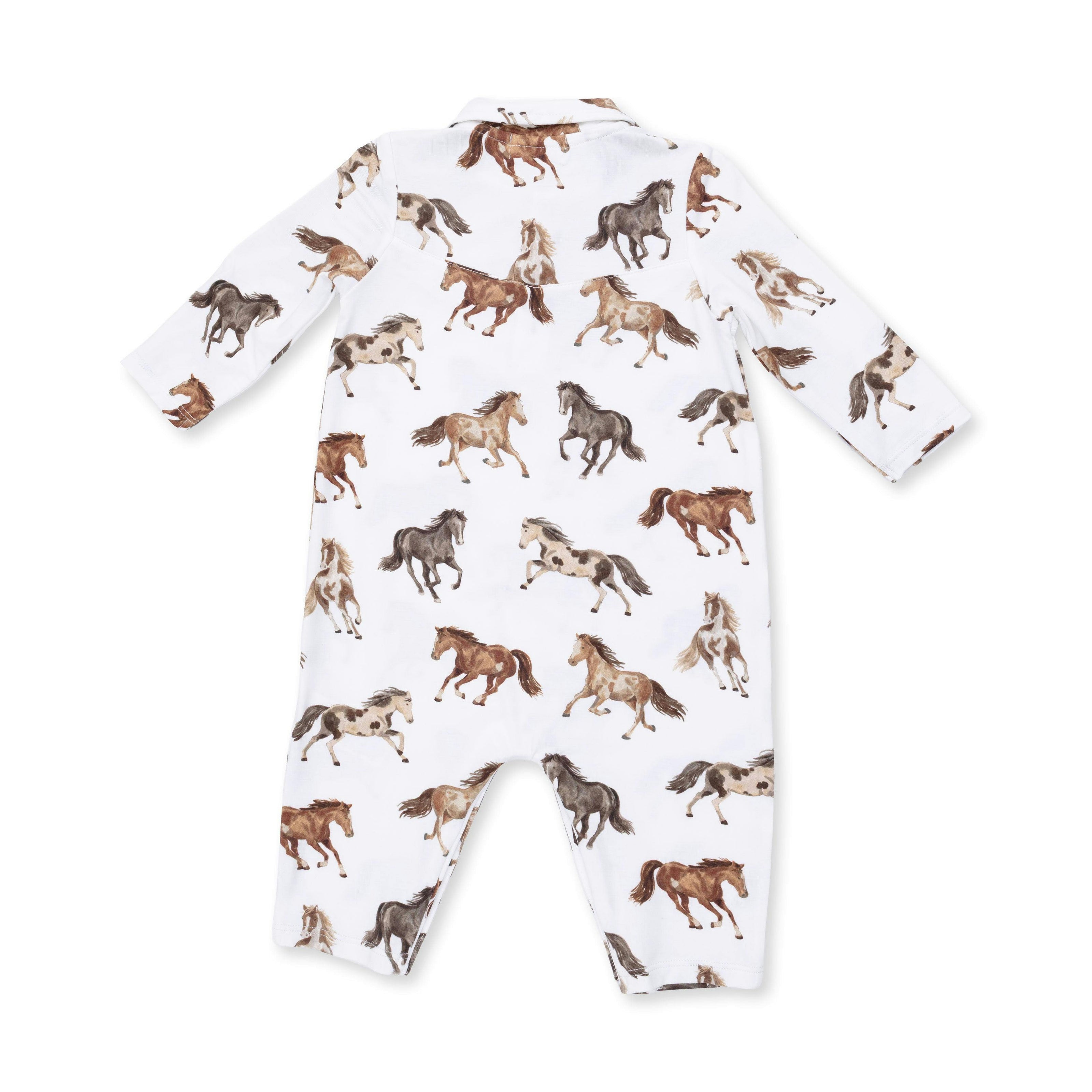 Wild Horses - Long Sleeve Cowboy Romper