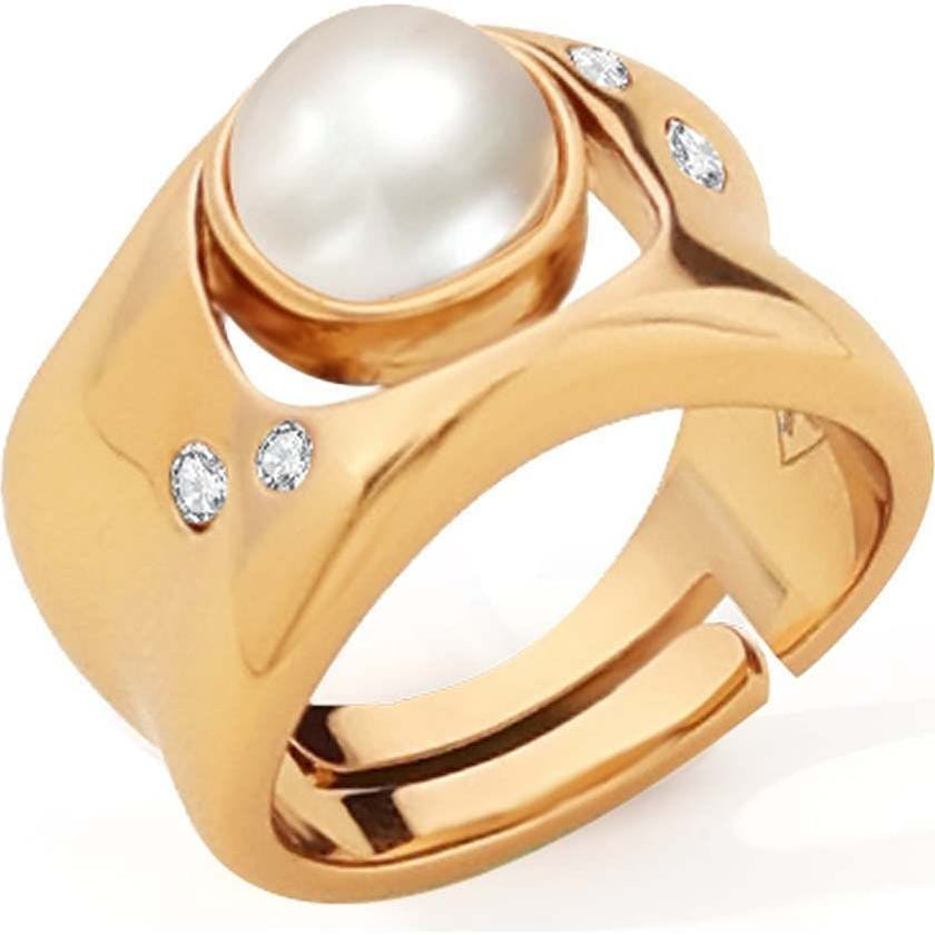 Dawn Light Pearl Wide Ring