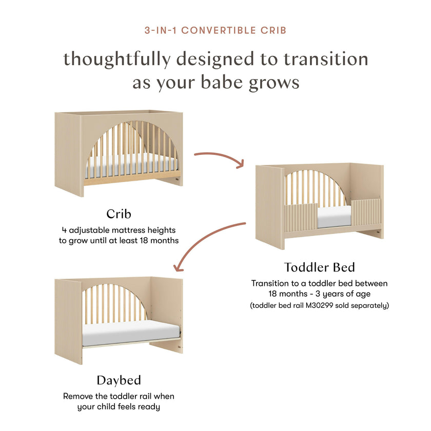Babyletto Moab 3-in-1 Convertible Crib