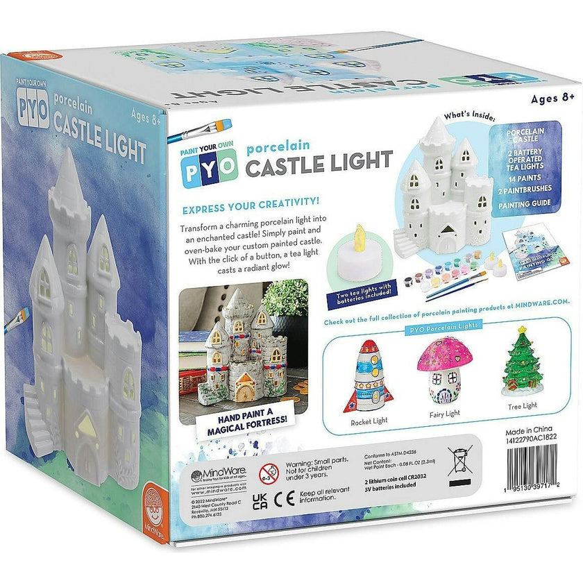 Mindware Paint Your Own Porcelain Castle Light