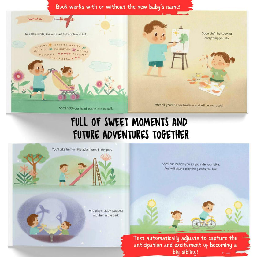 Me and My New Baby Sibling: Besties Forever! (Personalized Book for an Older Sibling to be)