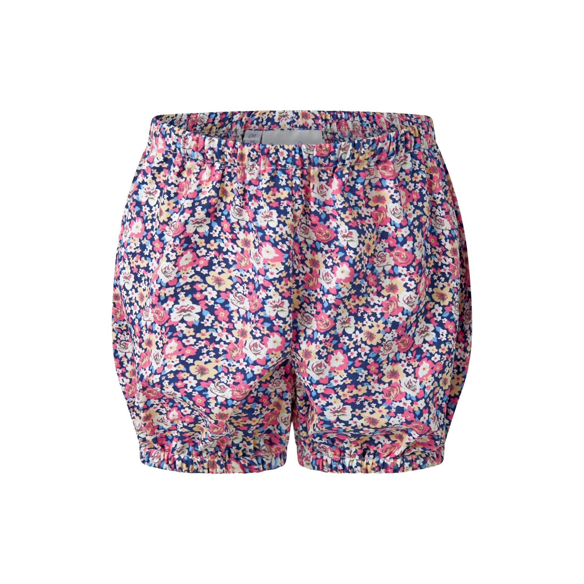 Floral Smocked Button-Front Dress & Bloomers