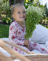 Bows & Blooms Bamboo Kids Pajamas