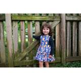 Pinafore Dress in Tin Can Flowers