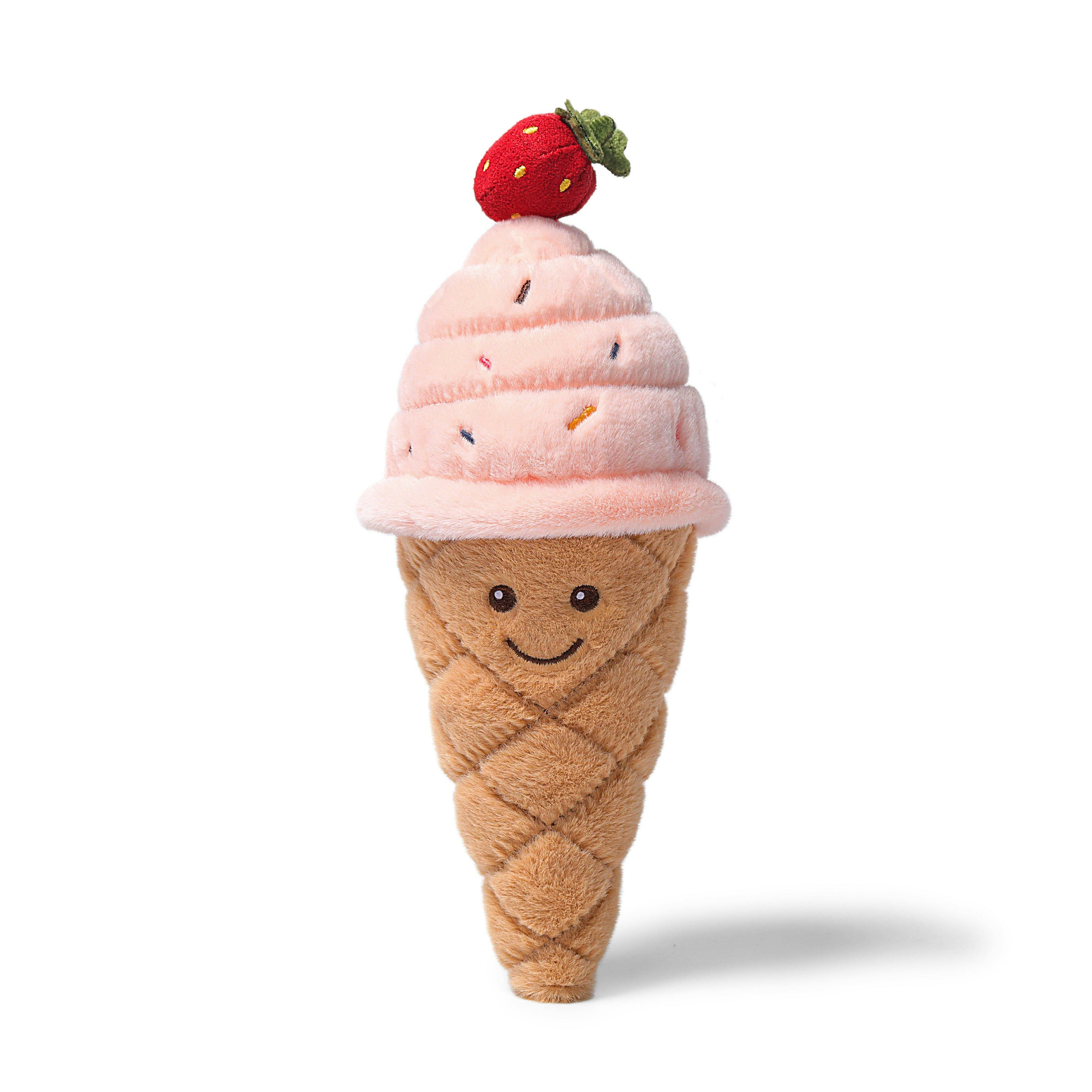 McHugs Strawberry Ice Cream Weighted Plush 18cm