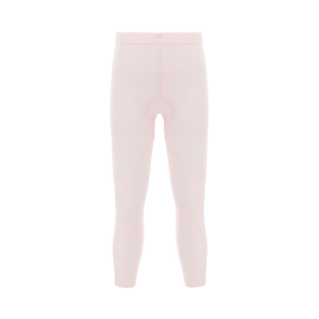 Pink Plain Solid Tights