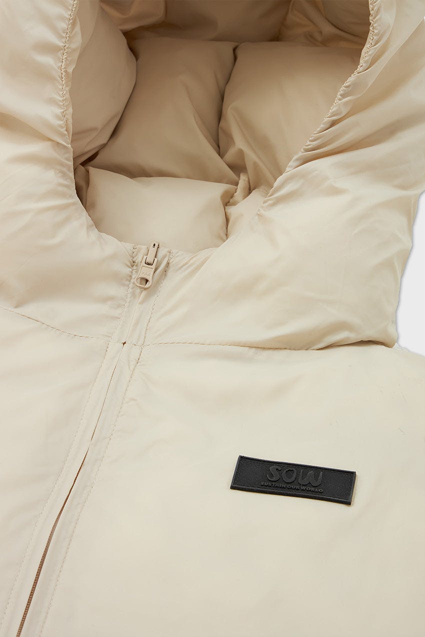 Cropped Lightweight Reversible Puffer