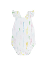 Spirals Print Ruffle Bubble