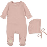 Soft Stitches Footie & Hat Set