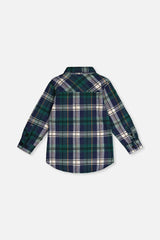 Plaid Shirt Blue And Green