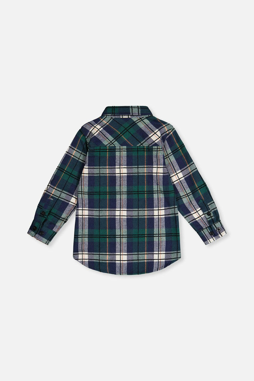 Plaid Shirt Blue And Green