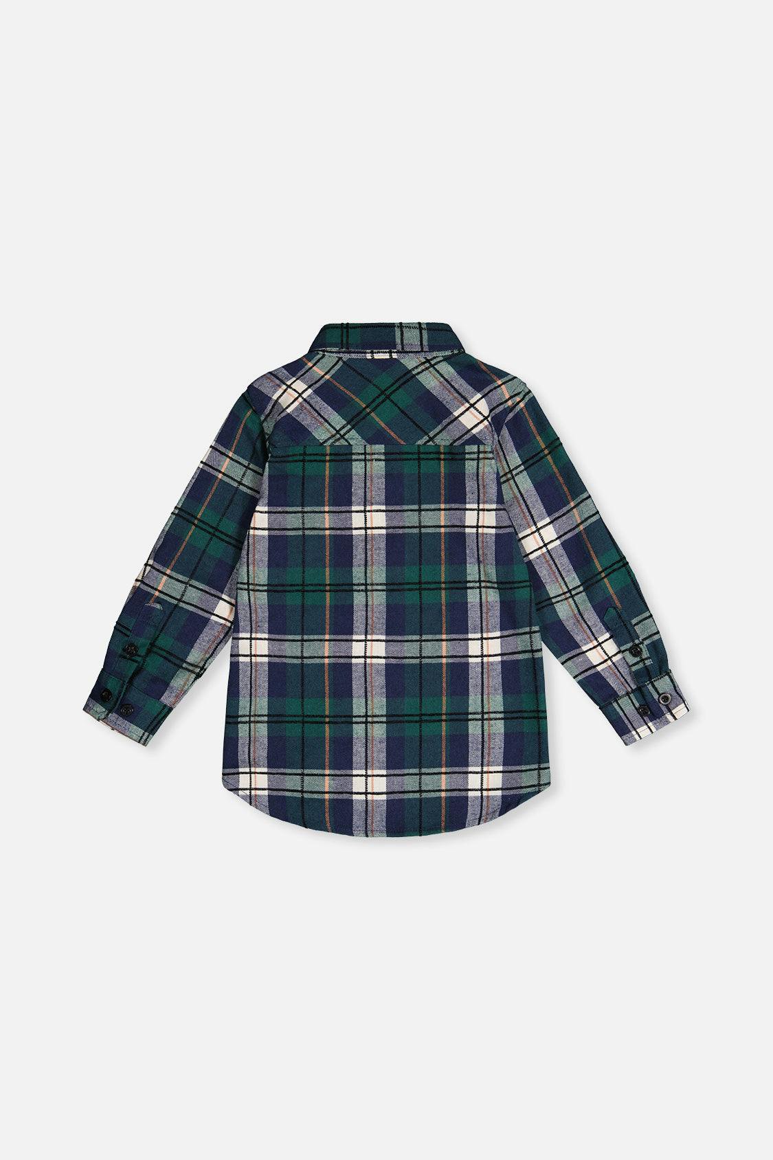 Plaid Shirt Blue And Green