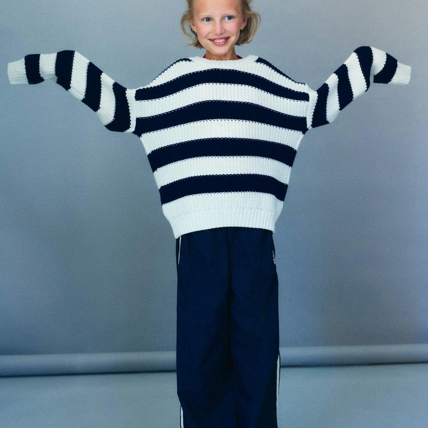 Musa Teen Jumper Summer Midnight Knit Stripes