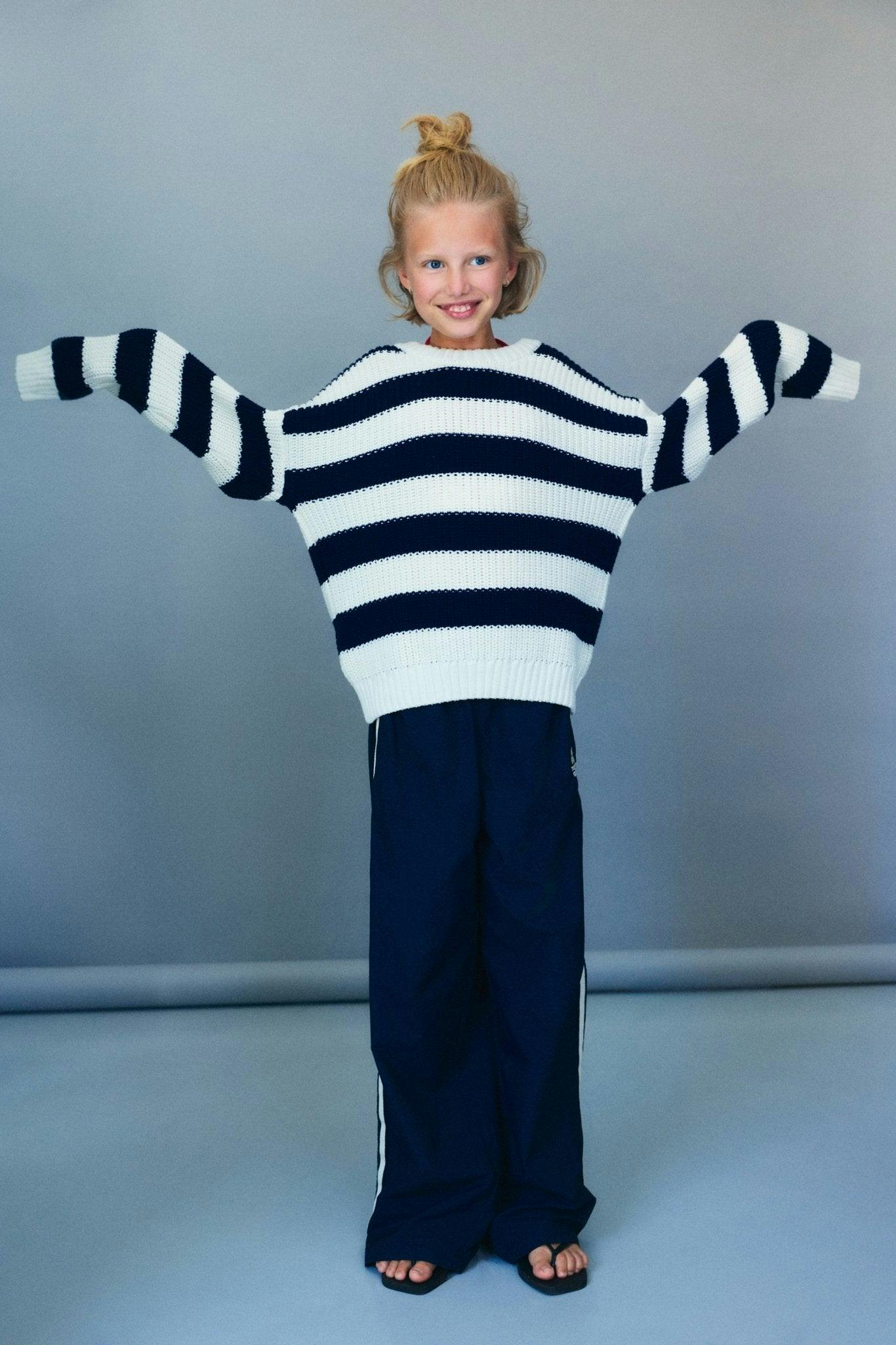 Musa Teen Jumper Summer Midnight Knit Stripes