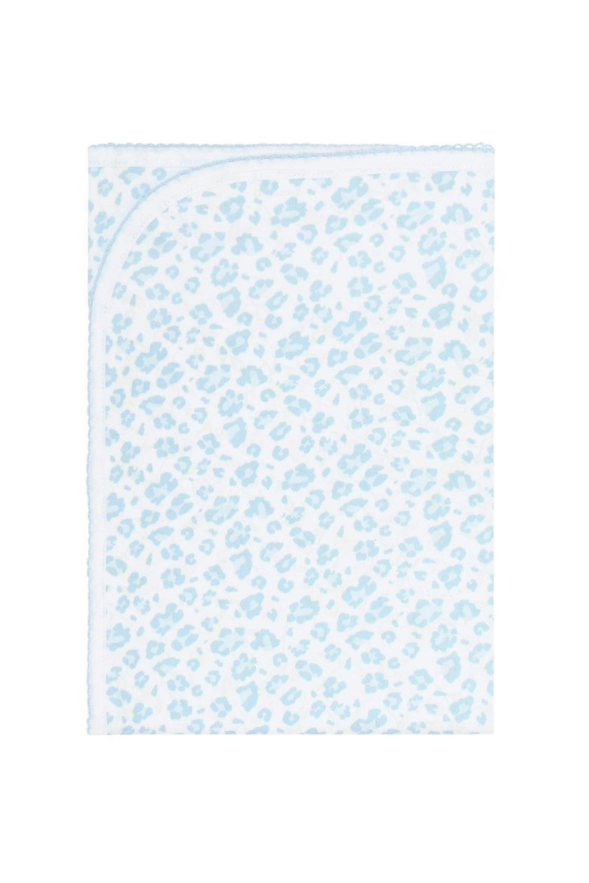 Blue Cheetah Print Blanket