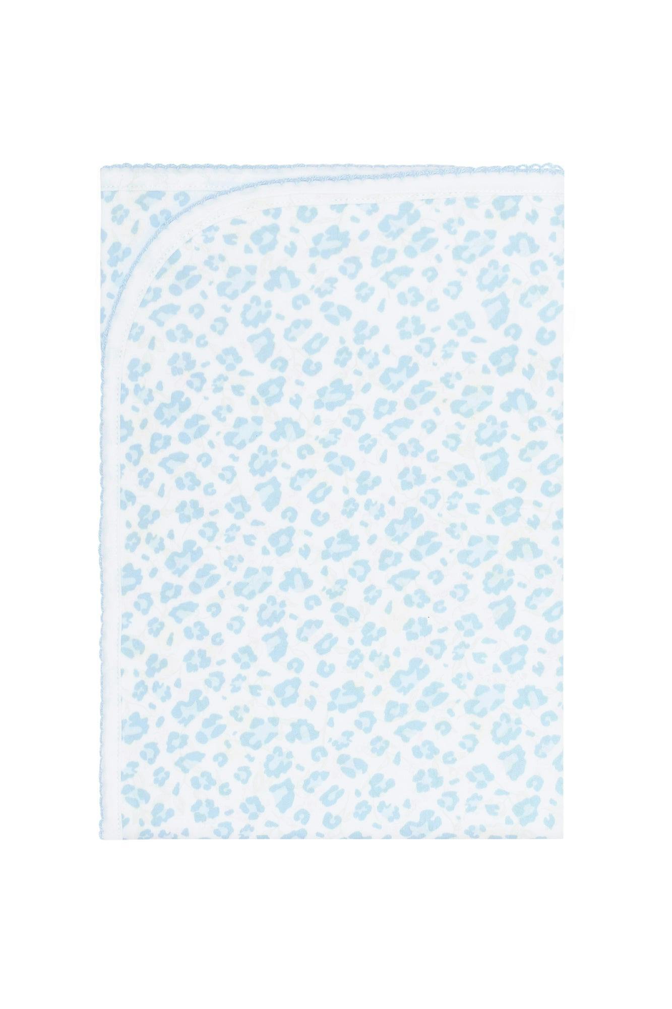 Blue Cheetah Print Blanket