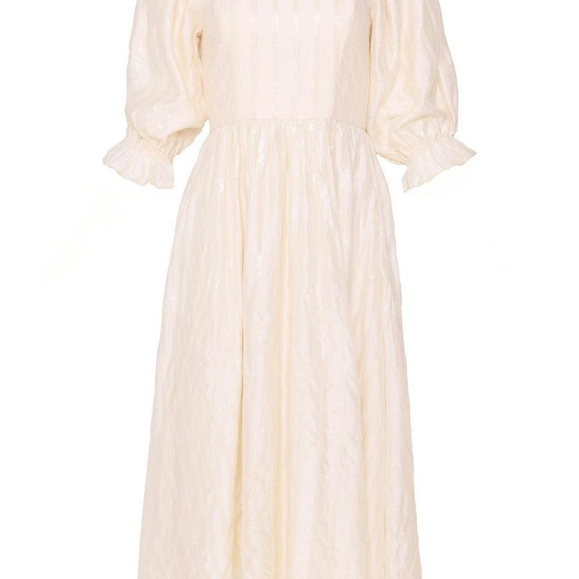 Tindra Dress in Cream Sequin