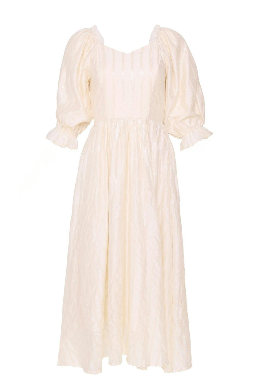 Tindra Dress in Cream Sequin