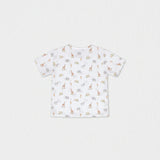 Alfred Baby T-shirt Short Sleeve, Off-White Jungle