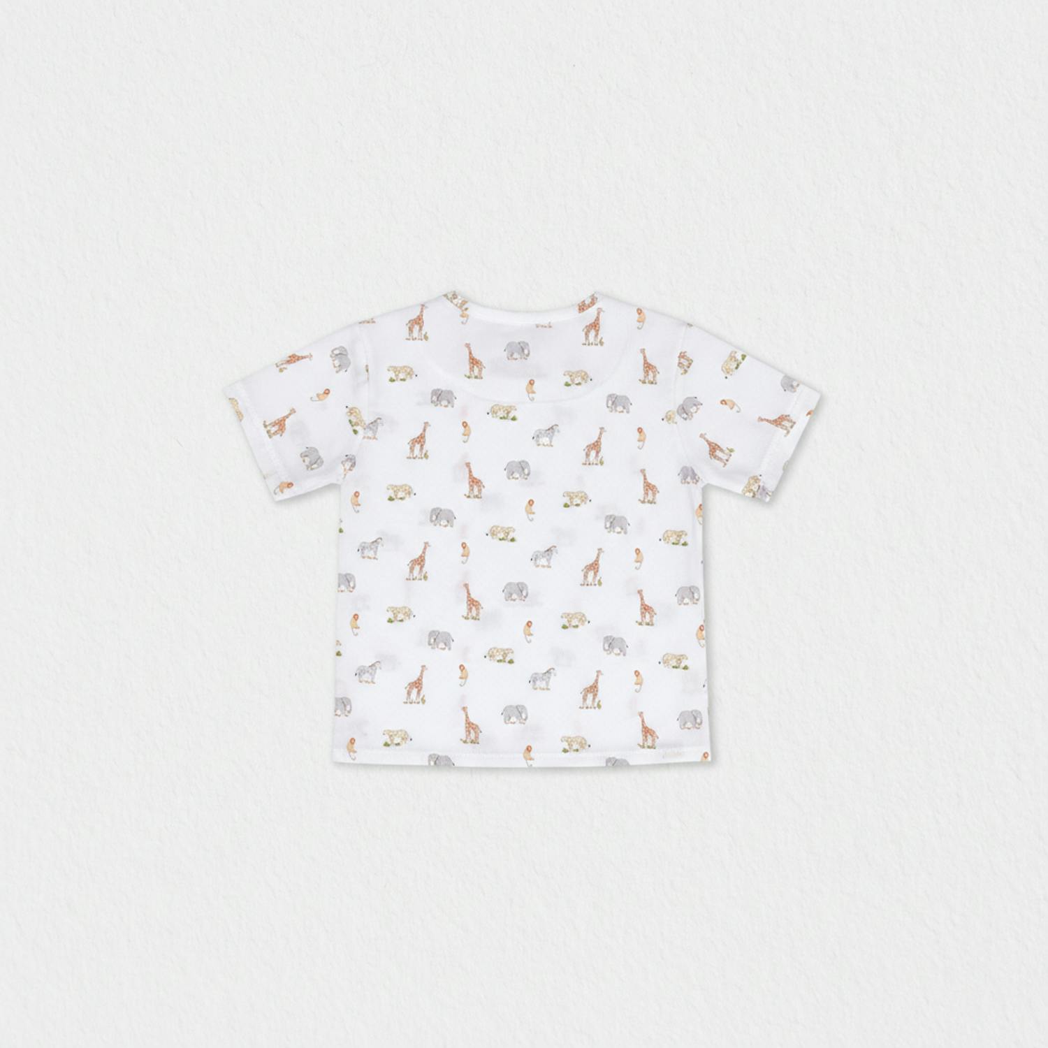 Alfred Baby T-shirt Short Sleeve, Off-White Jungle