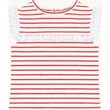 Eyelet Lace Tank in Red Heart Stripe