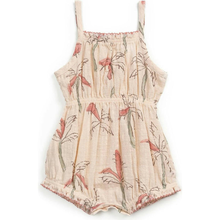 All-Over Palm Tree Print Playsuit
