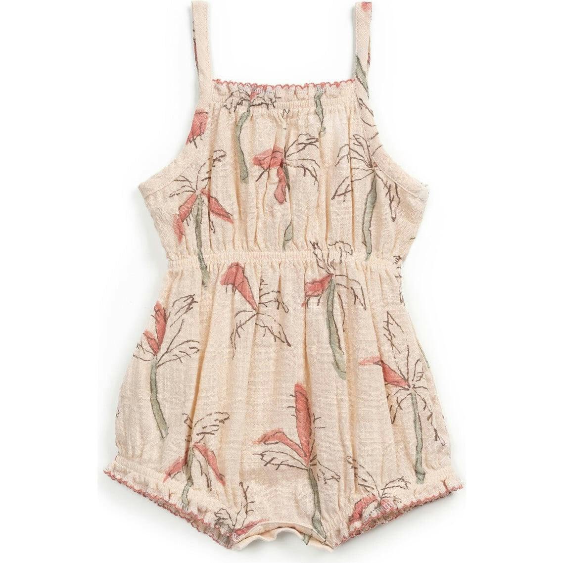 All-Over Palm Tree Print Playsuit