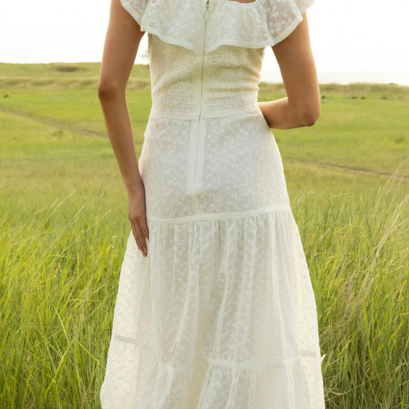 Alaina Dress in Ivory