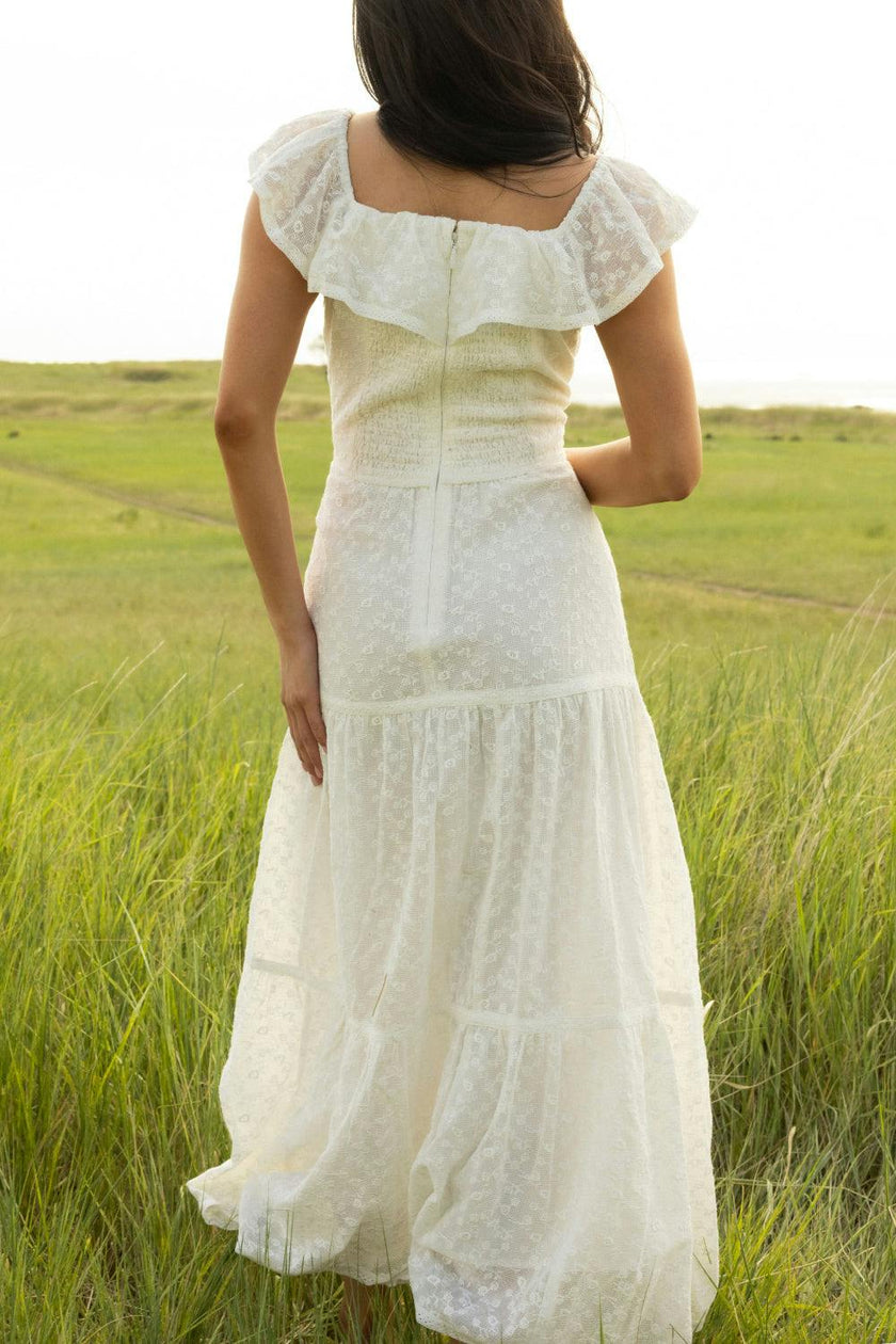 Alaina Dress in Ivory