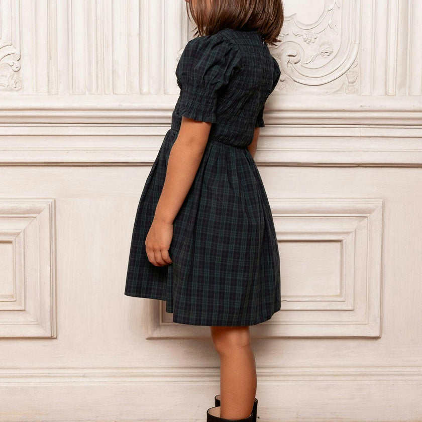Mini Finley Dress in Twilight Pine Plaid