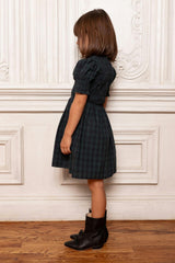 Mini Finley Dress in Twilight Pine Plaid