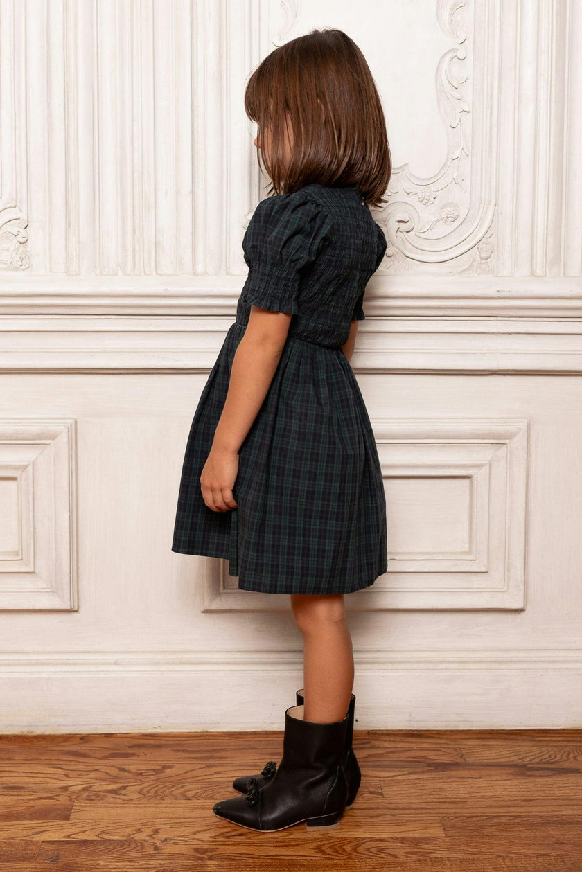 Mini Finley Dress in Twilight Pine Plaid