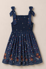 Mini Rayna Dress in Midnight Cascading Floral