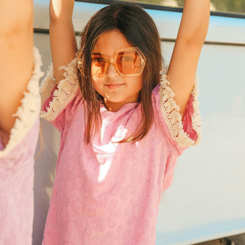 Pink Floral Boho Coverup
