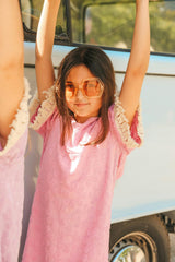 Pink Floral Boho Coverup