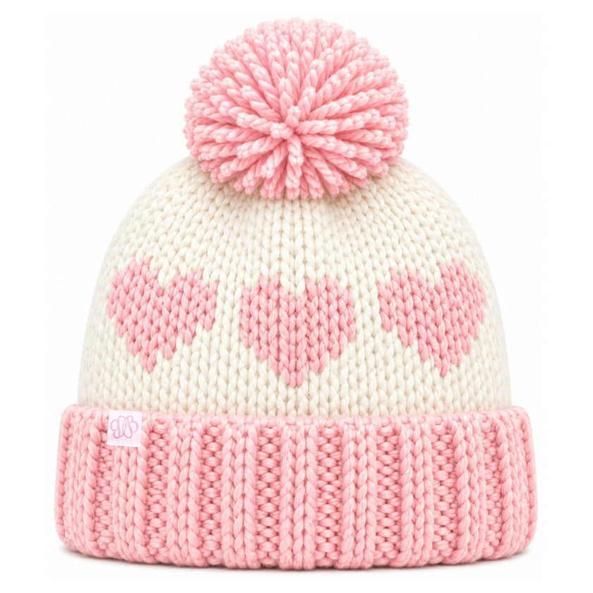 Hearts Bobble Hat