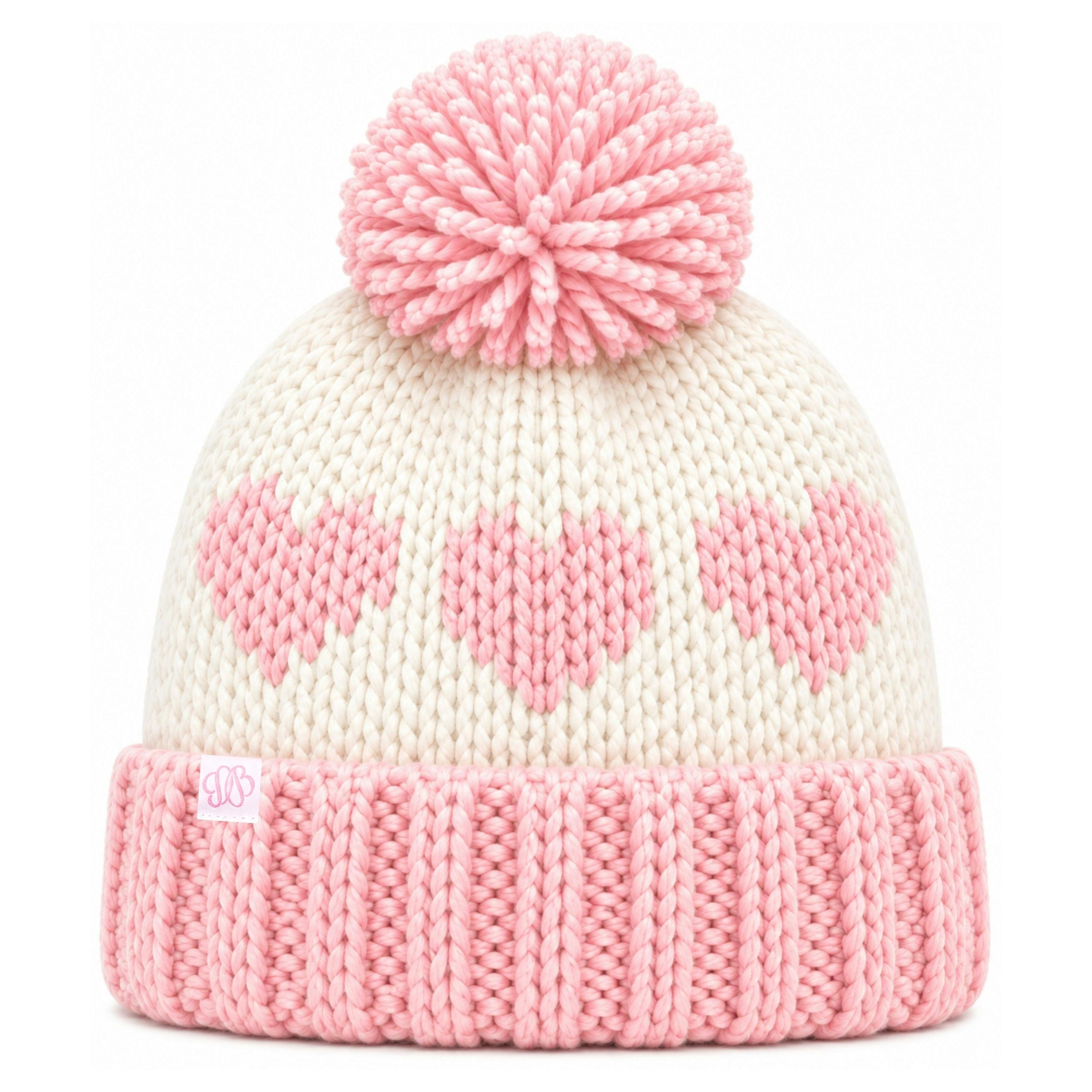 Hearts Bobble Hat