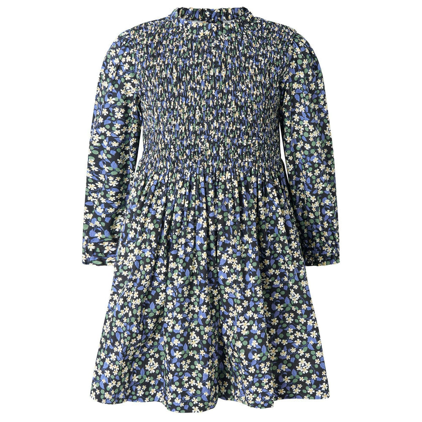 Floral Berry Ruched Dress