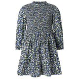 Floral Berry Ruched Dress