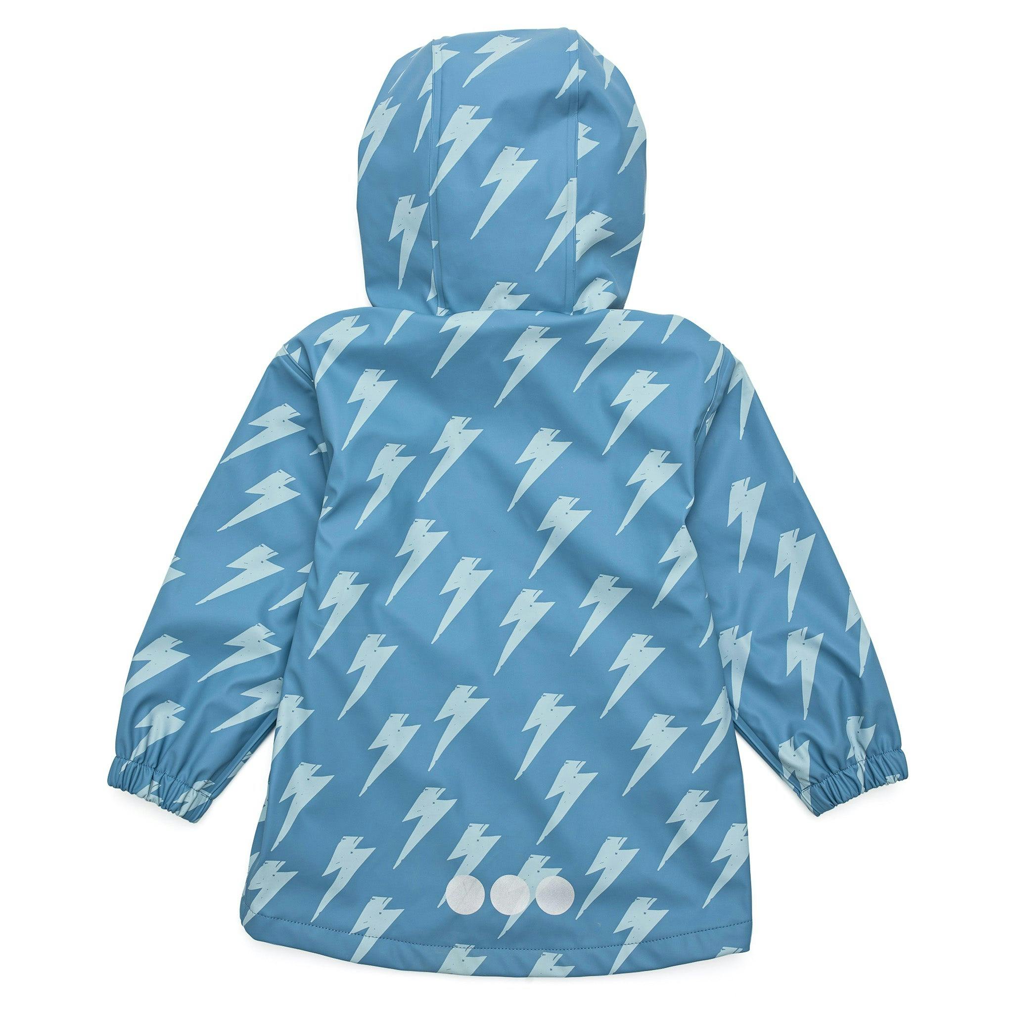 Recycled Waterproof Raincoat, Blue