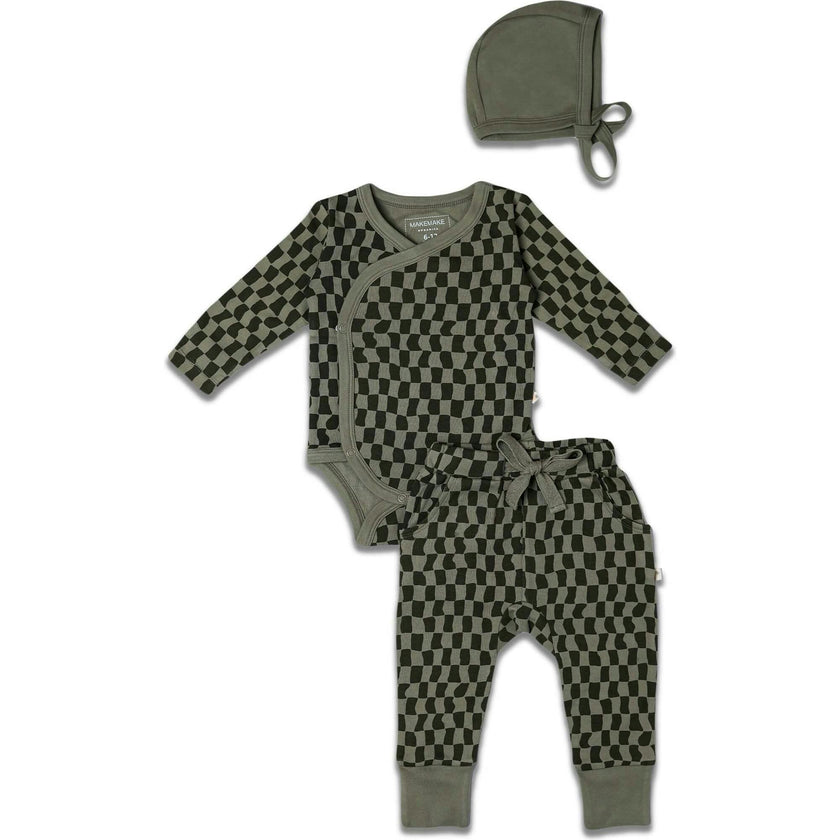 Organic Kimono Onesie & Pants Set